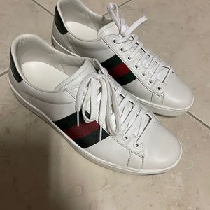 Gucci men’s Ace leather sneakers size 8